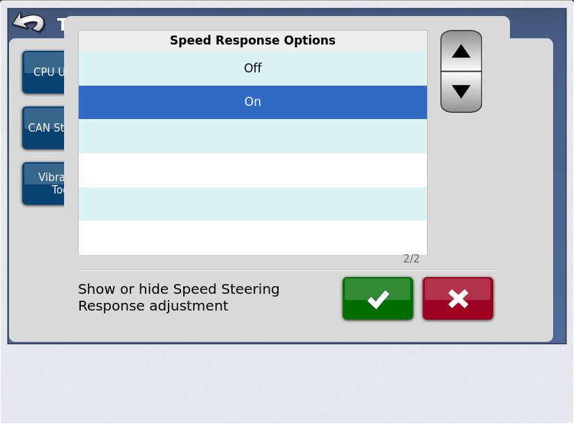 Speed Response Options