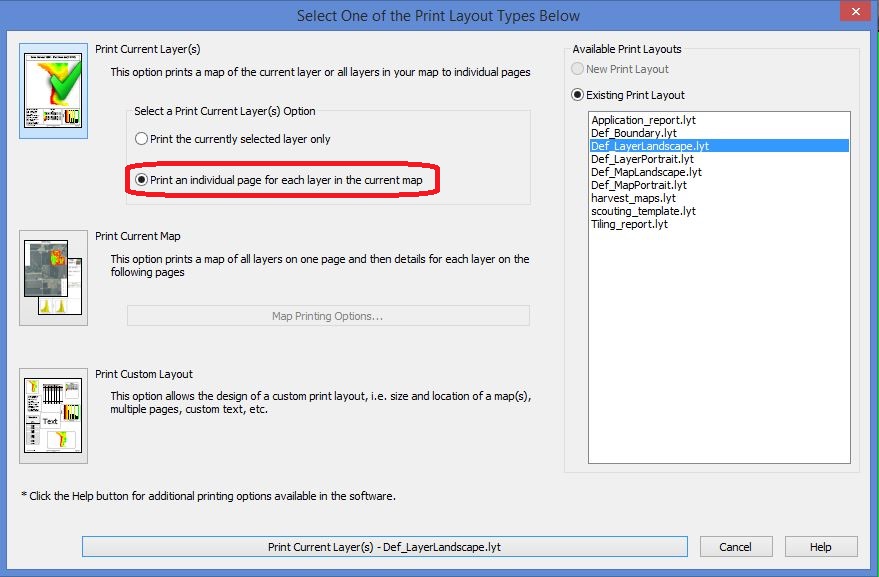 Quickly Printing Maps within SMS