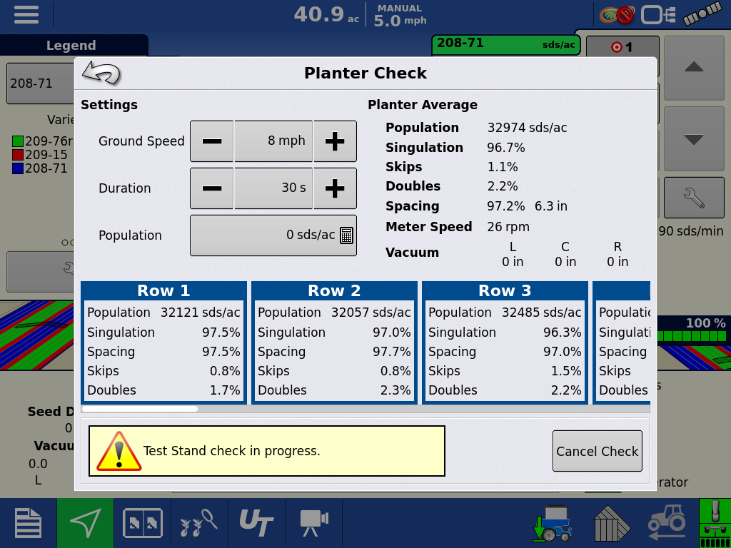 Planter Test Stand Feature