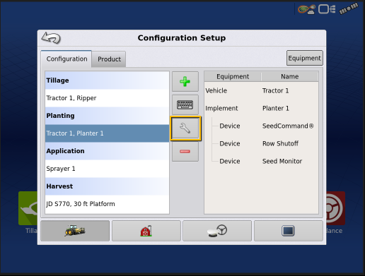 InCommand® - Configuration Setup Menu