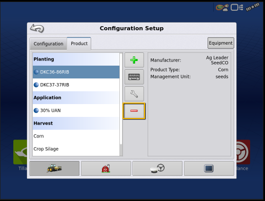InCommand® - Configuration Setup Menu