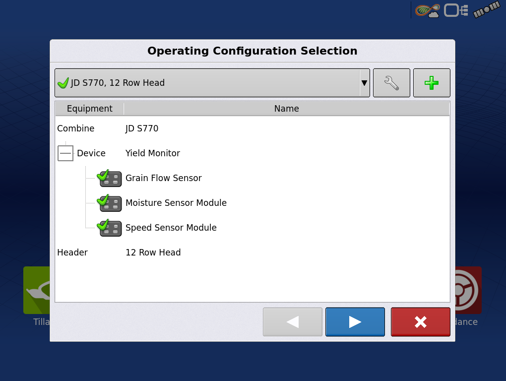 InCommand® - Navigating to a Run Screen (Harvest)