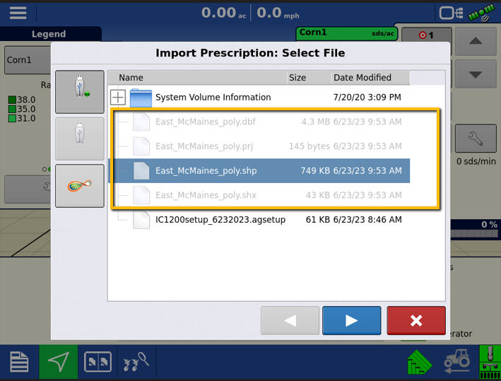 InCommand® - Loading a Prescription