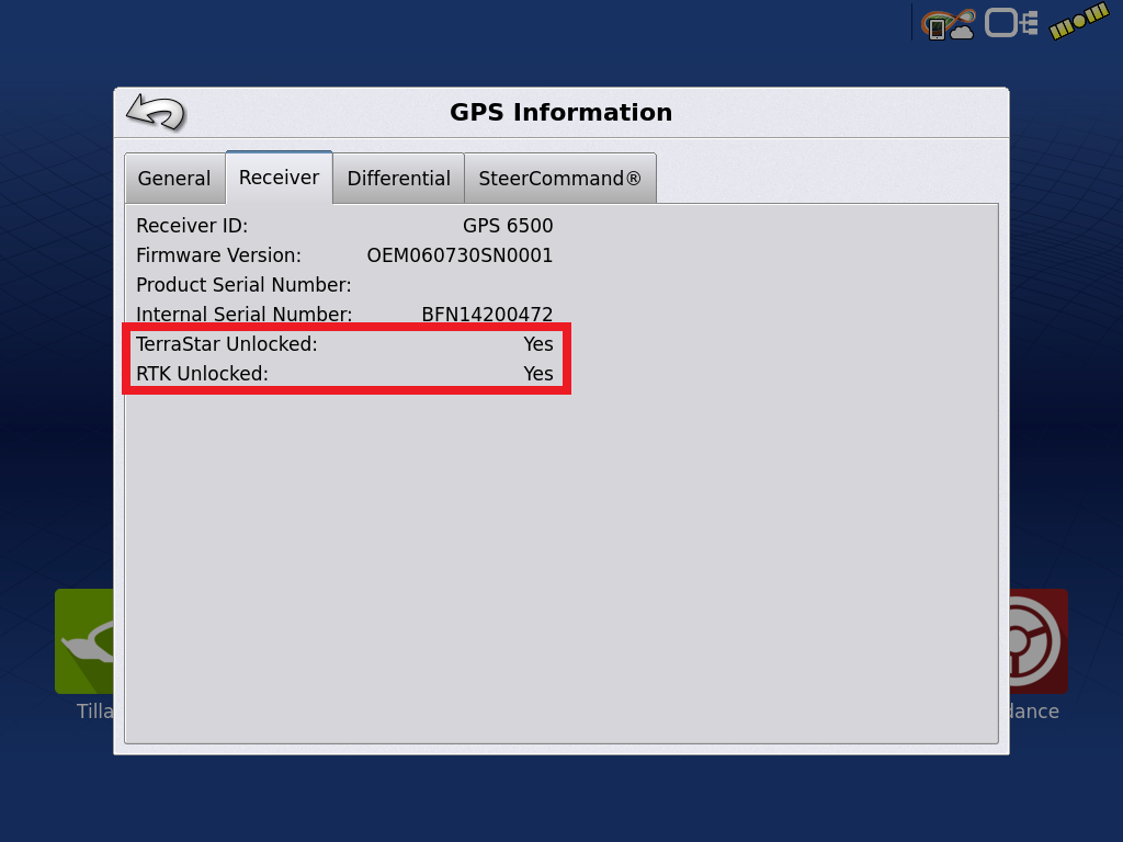 GPS 7500/6500 Authorization Code Entry (RTK and TerraStar)