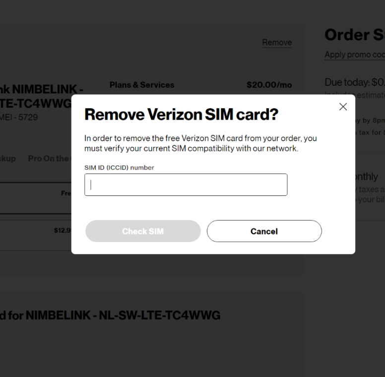 InCommand ® Go - Verizon Consumer Activation